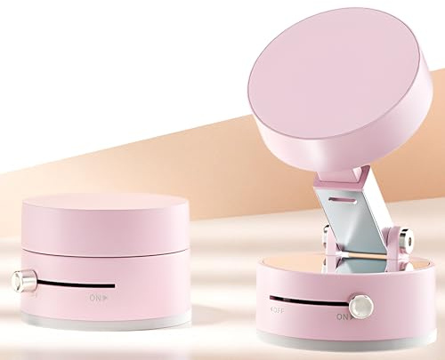 Auvra MagAxis Force Soporte Movil Coche Magnetico Compatible con MagSafe【Super Imanes N52 Manos Libres Doble Eje, Fijación Ventosa Manual】para iPhone 17 16 15 14 13 12 Pro MAX Accesorios Coche (Rosa)