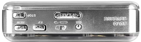 LIGSLN Clear Tape Deck MP3 File Converter USB Drive Playback Portable Stereo Sound Device Loudspeaker Accessories USB Cassette Deck