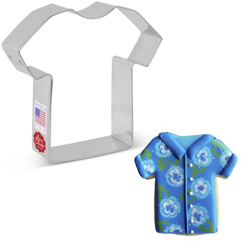 Ann Clark Cookie Cutters Cortador de galletas camiseta/camiseta deportiva/uniforme médico - 8,9 cm - Acero fabricado en EE. UU.