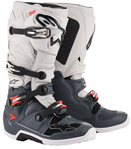 Alpinestars Tech 7 Motocross Stiefel, hellgrau/dunkelgrau, 16 (52)