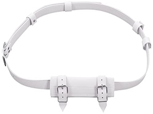 BLESSUME Cintura per spada LARP Cosplay per una spada (bianco 1)