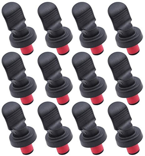 ZOCONE Tappi per Bottiglie di Vino, 12 PCS Tappo per Vino in Silicone Tappi per Bottiglie Riutilizzabili Tappo Vino Sottovuoto, per Conservare ​la Birra Champagne, Keep Fresh(B)