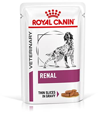 Royal Canin Veterinary Renal | 12 x 100 g | Aliment Complet diététique pour Chiens Adultes | pour Le Soutien de la Fonction rénale | avec Morceaux Savoureux en Sauce