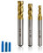 3 Pieces Carbide end Mill, CHSEROK Spiral Shank Milling Cutter, 4/6/8 mm Milling Cutter, Hss Metal Knives for Cutting Wood, Carbon Steel and Model Steel