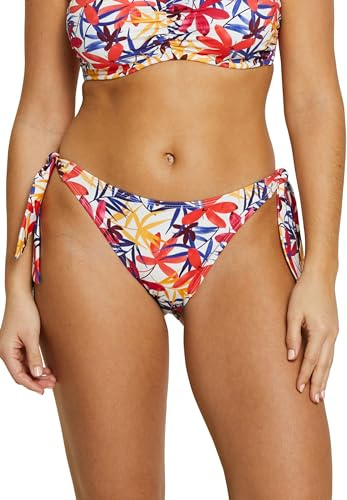 sans Complexe Femme Island Dream Maillot De Bain, Culotte Taille Basse, Florale Blanc, 42-44 EU
