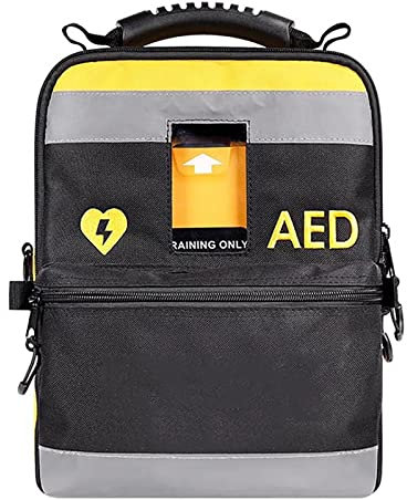 KEhtu Defibrillator-Tasche, Langlebig, Tragbar, Leer, AED-Defibrillator, Aufbewahrungstasche Für Medizinische Instrumente Mit Reflektierenden Streifen, Zweilagiges Design, Für AED120MC