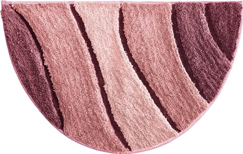 REDBEST Duschvorlage Louisville halbrund Altrosa Größe 50x80 cm