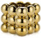 Arborus 13 cm Keramik Blumentopf Klein Übertopf Gold Blumentopf Bubble Keramik Übertopf für Pflanzen Keramik Pflanzentopf Blumentopf Quadratisch Tisch Deko Bad Deko Zimmer Deko Ästhetik Deko