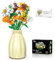 JDMDKB Bouquet de Fleurs en Briques, Ensemble de Construction avec Vase,idéal pour Les Cadeaux de Noël, de la Fête des Mères ou de la Saint-Valentin