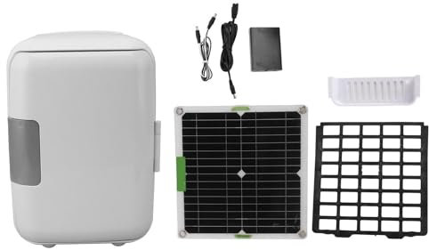 50 W Monokristallines Solarpanel, Stabile Stromversorgung für Kühlschrank, Camping-Kühlschrank mit Batteriekasten und Anschlusskabel, Camping, Dichtes Fahren von Wohnmobilen,