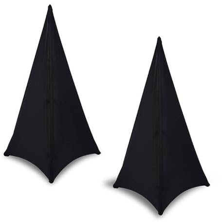YAGEANNL Trípode de vela para altavoz, cubierta para trípode para eventos, efecto elástico, cubierta para altavoz para eventos DJ escenarios
