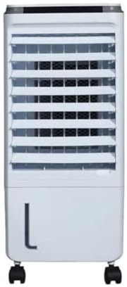 KASART - Enfriador de aire de 80 W – Filtración, refrigeración, humidificación, 3 velocidades, silencioso, portátil con ruedas, depósito de 7 litros y aletas oscilantes