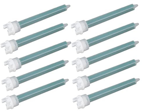 Embout de Buse de MéLange éPoxy 10 PièCes MéLangeur de RéSine Buses de Pistolet AdhéSif Applicateur de Pistolet pour Pistolet à Colle à Cartouche de Colle AB