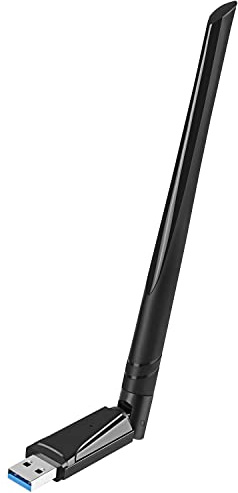 USB WLAN-stick adapter, 1 300 Mbit/s WLAN-stick: 5,8 G/2,4 G dubbla band USB WLAN-minne för PC, 802.11 AC, USB 3.0 WiFi-adapter, inbyggd antenn för PC Windows 10/8/7/XP/Vista/Mac