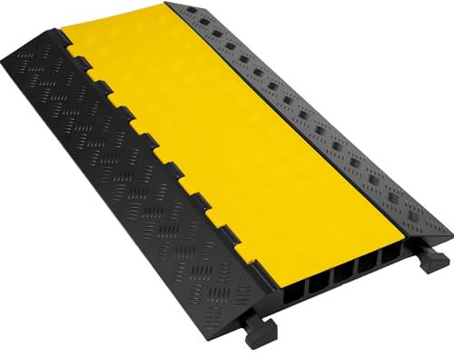 VEVOR Pasacable para Suelo 5 Canales 66138 a 88184 LB Pasacables Suelo 35 x20 x2 Canaleta Cables Suelo El Reductor de Velocidad para Protección de Cables Eléctricos