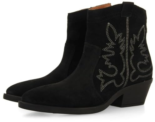 GIOSEPPO Botines Cowboy TACÓN Piel Serraje LENZING