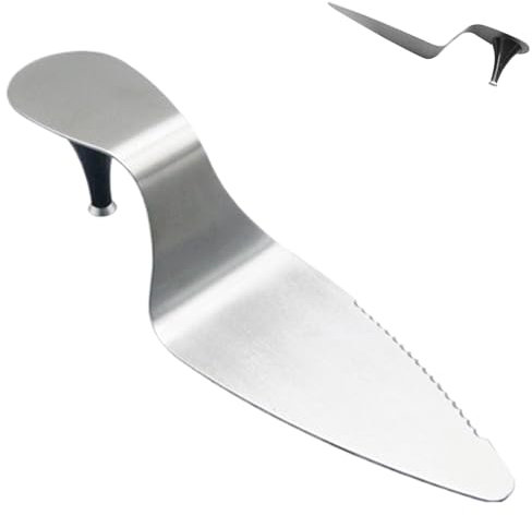 Paletta triangolare per torte in acciaio inox | posate da cucina con manico ergonomico per torte, torte, pizze, dessert