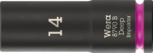 Wera 8790 B Impaktor Deep Bussole con attacco da 3/8, 14 x 63 mm