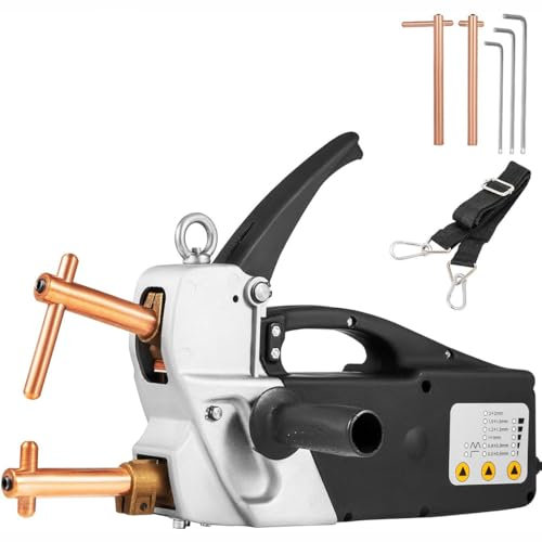 Soudage Par Point Poste à souder par points électrique portable, pistolet à pointe, monophasé, 2,0 + 2,0 mm, double face, avec bras d'électrode remplaçables