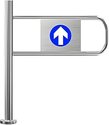 Puerta batiente automática, dispositivo de entrada unidireccional de acero inoxidable para tiendas, patios y almacenes, ancho ajustable de 50 a 100 cm, fácil acceso, diseño de giro izquierdo y seguro.