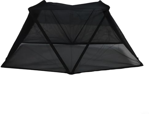 Carpa de jardín portátil para protección de plantas contra daños solares e intrusión de insectos (negro)