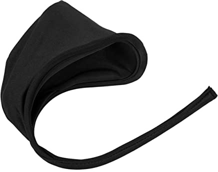 FEESHOW Homme Tentation sous-vêtements Erotique C-String Ouvert Respirable Lingerie Charmes Bikini Slip Noir Taille Unique