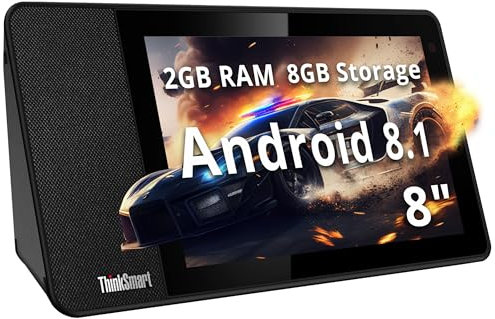 Lenovo Tab M8 Tablet, 8 HD Android Tablet, Quad-Core Processor, 2GHz, 32GB Storage, Full Metal Cover, Long Battery Life, Android 9 Pie, ZA5G0060US, Slate Black