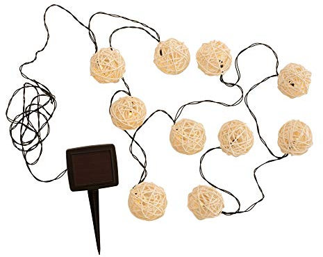 Pauleen 48054 Sunshine Drop Solar-Erdspieß Rattan für außen - Balkon oder Garten