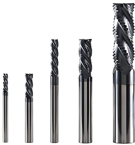 XYXXBB Fresa a Candela Fresa CNC a 4 scanalature Punte per Fresa per 50 HRC Sgrossatura di Metalli Sgrossatura da 6 mm a 20 mm Sgrossatura in Metallo Duro (Cutting Edge Length : P4CL D6.0)