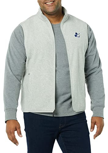 Amazon Essentials Disney | Marvel | Star Wars Herren Polarfleece-Westen, Happy Mickey, XL