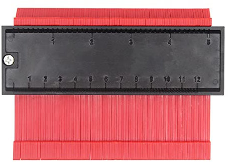 Replicador de Contorno con Cerradura Medidor de Contorno, Conectable Medidor de Contornos, Herramienta de Medición de Perfil Irregular, Para Suelo Laminado, Carpintería, Baldosa, Piso