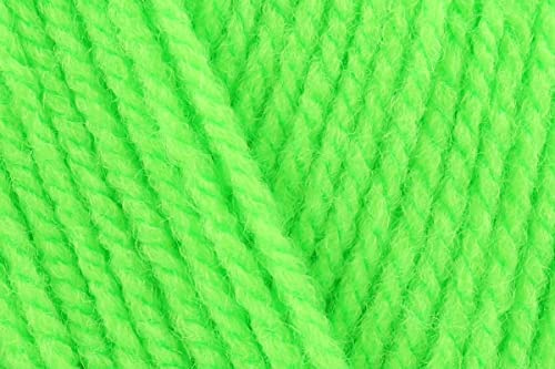Sirdar Hayfield Bonus DK Crochet Yarn, 100% Acrylic Double Knitting Wool for Toys Jumpers & Sweaters - 100g Ball - Neon Green (552) - Single (1 Ball)