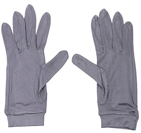 jojomis Gants thermiques 100 % pure soie pour femme, Gris foncé., taille unique
