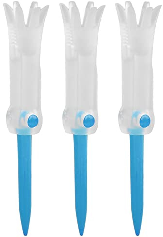 Tees de Golf,Golfs Tee Herramienta Tee Superior Suave Goma Los Soportes Accesorio de Golf Herramientas Ayuda Entrenamiento Paquete Golf Tees Prácticas Profesionales para los Amantes del Golf(Azul)