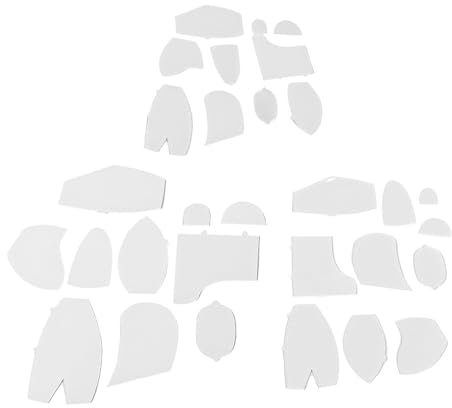 Memory Bear Schablonen-Lineal-Set, 30-teiliges Quilt-Schablonen-Set, Acryl-Schneideschablonen, Quilt-Schneideschablone, Quilt-Vorlagen, Lineal Zum Nähen