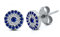 Evensee Ohrstecker 925 Sterling Silber Nazar Damen Ohrringe, Hypoallergene Saphir Auge Ohrstecker, Türkische Geschenkideen, Silber 925 Evil Eye Earrings