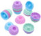 Tongjude 48 Pieces Silicone Donut Mold, Non-Stick, Reusable Baking Cups, 2.75 Inch 4 Shape Mini Molds, Heat Resistant Bakeware for Bagel, Muffin, Jello and Cake Baking