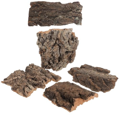 ibasenice 5 St Reptilklätterplattform i Korkbark Dekorativ Terrariebakgrund Lätt att Installera och Anpassa för Ormar Ödlor och Spindlar Säker Miljö för Klättring och Utforskning