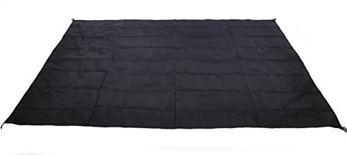 wasserdichte Campingplane für Picknicks, Zeltboden und Sonnenschutz,83 * 59 inch, Schwarz