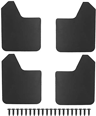 Parafanghi universali per auto - 4 pezzi parafanghi parafango, Focus, MF12-BAS BLK nero
