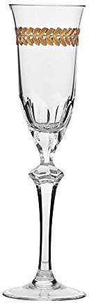 ARNSTADT KRISTALL Sektglas Champagneglas Roma (25,6 cm) Kristallglas mundgeblasen · von Hand geschliffen · Handmade in Germany INKL. 24 Karat Goldveredelung