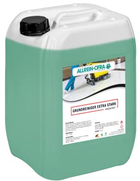 Allrein Grundreiniger Extra Stark - 10L für hartnäckige Reinigung auf lösungsmittelbeständigen und wasserfesten Bodenbelägen wie Stein, PVC oder Fliesen
