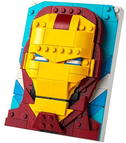 Lego Marvel Brick Sketches Building Kit Gift Sets (Iron Man (40535) + Mystery Minifigure)