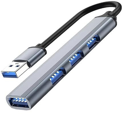 Hub USB C 4 en 1 Adaptador Con Puertos 3.0/2.0 Tipo C Para MacBook Pro/Air, Smartphones, iPad Pro, Surface Pro, Chromebook