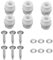 Boules en caoutchouc pour l'absorption des chocs + Kit de goupilles anti-chute pour DJI Phantom 3 Standard Professionnel Avancé,Pièces détachées pour réparation coussin caméra Gimbal,Accessoires Drone