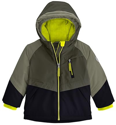 first instinct by killtec Kinder Skijacke/Funktionsjacke mit Kapuze und Schneefang FISW 31 MNS SKI JCKT, dunkeloliv, 122, 42253-000