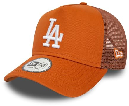 New Era MLB Accessoire de Fan Los Angeles Dodgers Camionneur Casquette Chapeau Logo d'équipe LA Snapback Marron