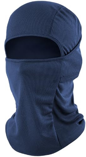 fuinloth Cagoule Moto Balaclava，Bike Masque de Ski Mask Running Protection UV et Vent pour Homme/Femme Bleu Marine