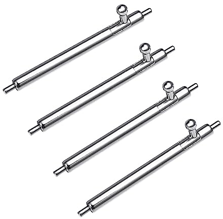 WOCCI 4 Pack Quick Release Spring Bars for Watch Straps, Stainless Steel Watch Pins, 1.8mm Diameters, Choice of Width 18 19 20 21 22 24 Millimeter