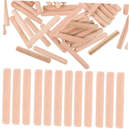 MAGICLULU Partes de conexión de muebles de enchufe de madera carpintería palos de madera clavija de alta resistencia pequeñas artesanías Herramienta de tejido de bricolaje Dowel artesanal